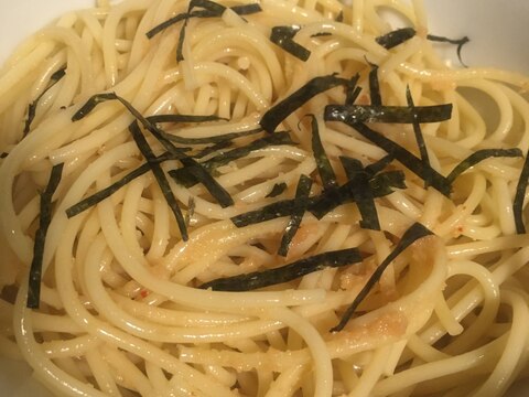 明太子の醤油パスタ